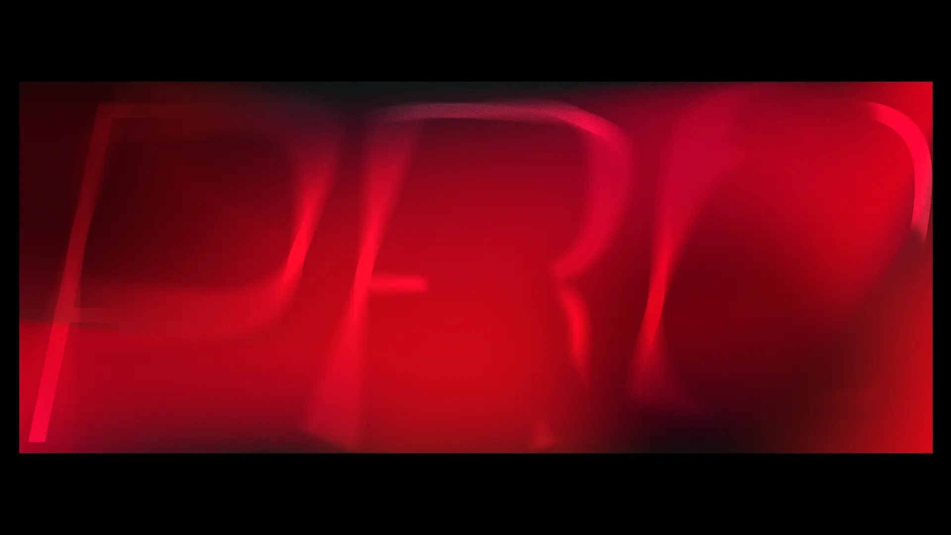 Fundo vermelho com texto escrito PRO com desfoque aplicado