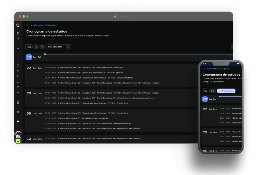 Cronograma de Estudos