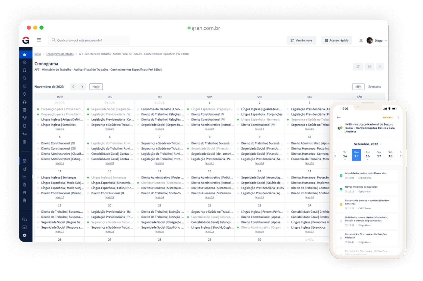 Cronograma de Estudos