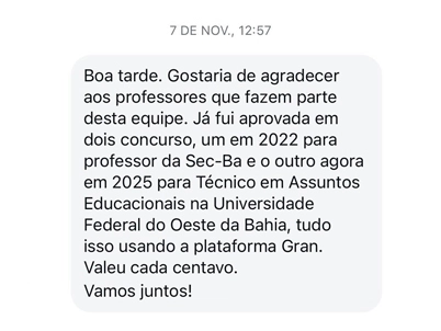 Depoimento número 1