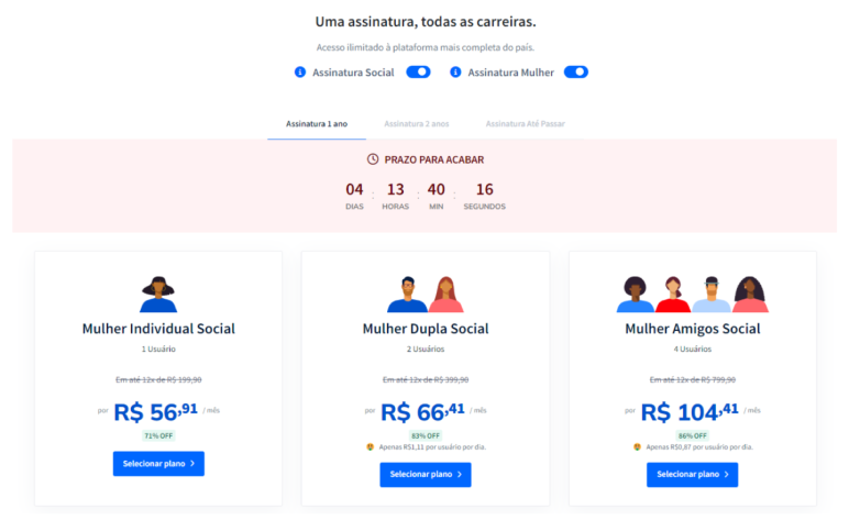Imagem para selecionar o plano