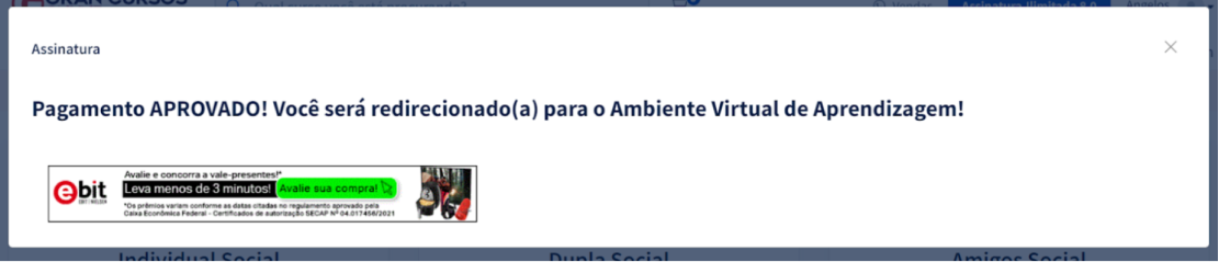 Imagem compra realizada