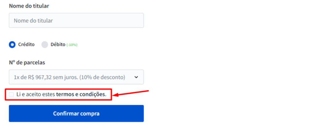 Imagem como acessar o contrato